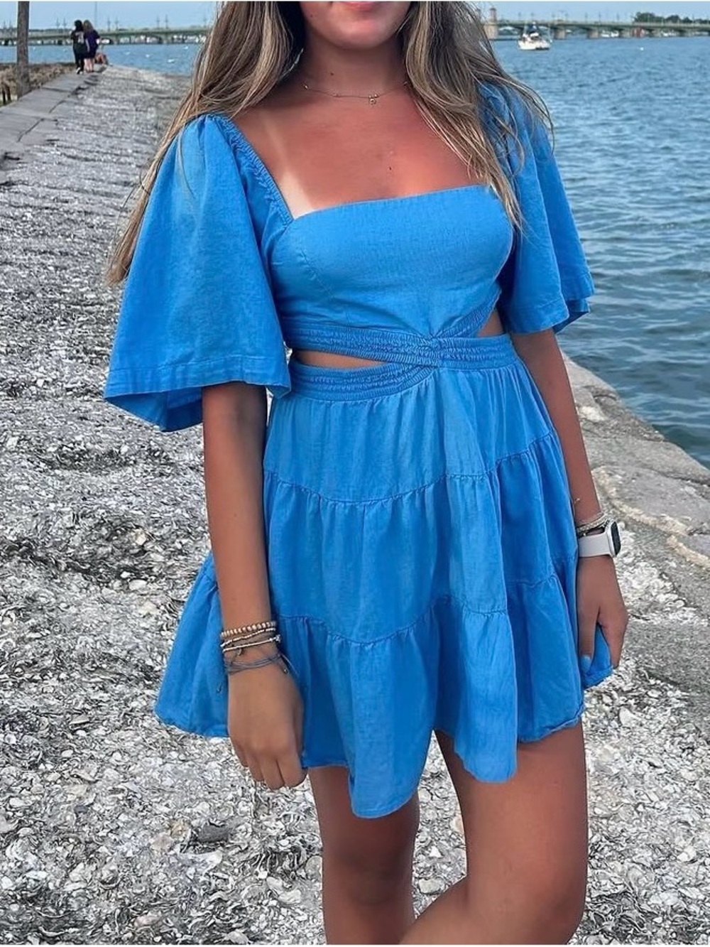 Free People Cross of Sunlight Mini Dress Small